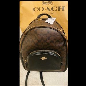 Coach leather backpack